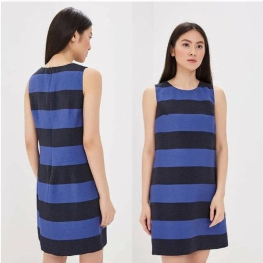 Banana Republic Navy/Blue Rugby Stripe Dress Size 8